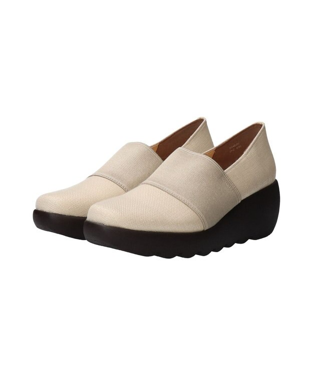 Bridget Birkin 【Bridget Birkin】甲ゴムヒールアップレインパンプス アイボリー雑材