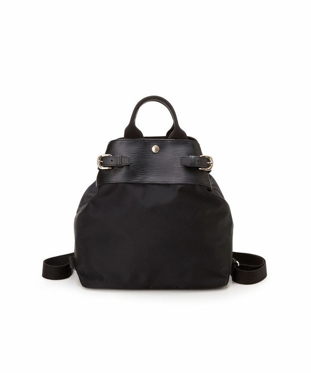 Breath TOPKAPI リプル ハンドル付 リュック ブラック 雑誌掲載】【Breath】 RIPPLE リプル ハンドル付 リュック【雨 キズ に