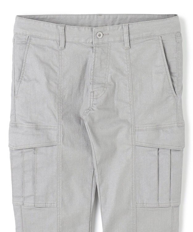 JOSEPH HOMME  新型【抜群のストレッチ性/光沢素材】ハイパワーソフトストレッチ デザインパンツ/ STICK DESIGN ライトグレー系