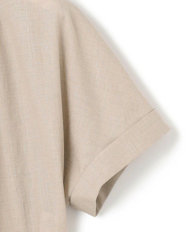 23区 L 【洗える】トリアセスラブストレッチ ワンピース ベージュ系