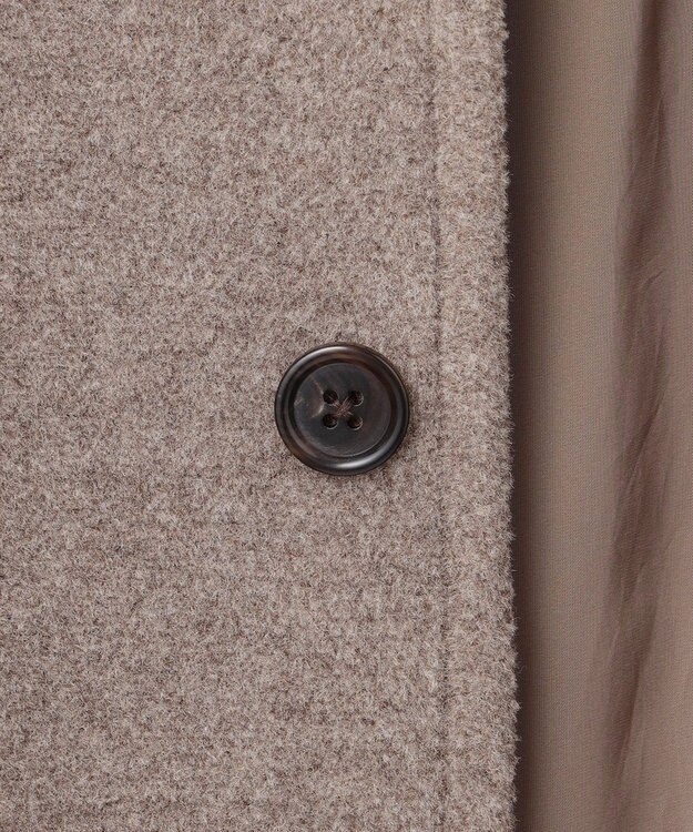 JOSEPH HOMME 【LEON 掲載】【HIGH GRADE LINE】ウールトリプルパイル　ステンカラーコート ベージュ系