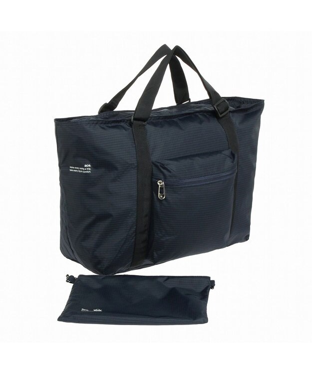 ACE BAGS & LUGGAGE ace. エース フォルケット トートバッグ 折りたたみバッグ 22リットル 67158 ダークネイビー
