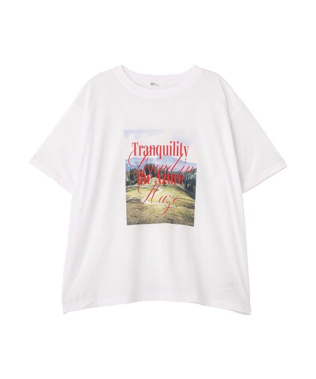 CRAFT STANDARD BOUTIQUE フォトプリントＴシャツ Off White