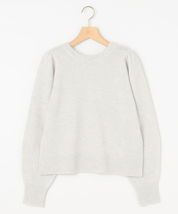 組曲 【8色展開・前後着用可】ウールカシミヤミックス パフスリーブ ニット 【WEB限定】シルバーグレー系9