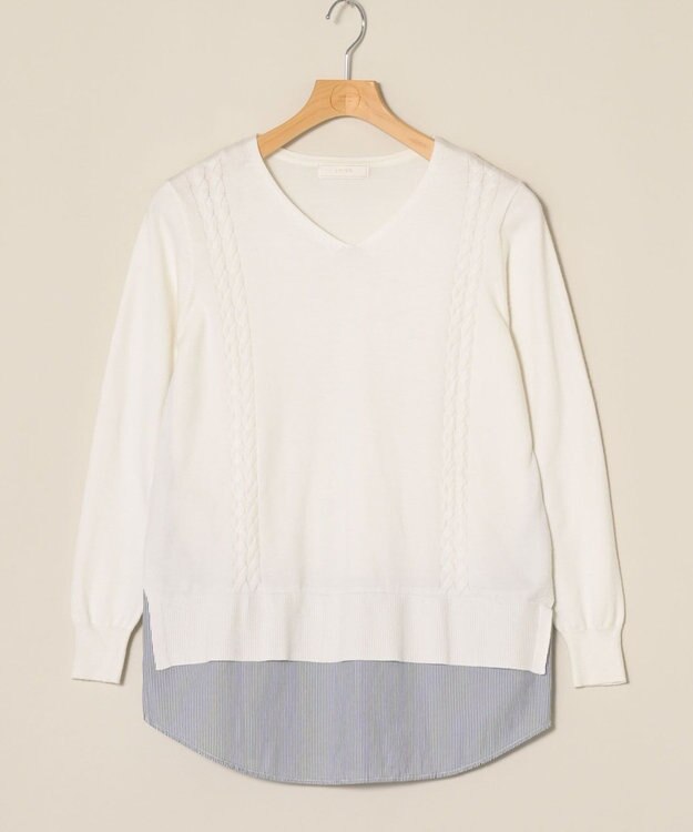 ONWARD Reuse Park 【any SiS】ニット春夏 ホワイト