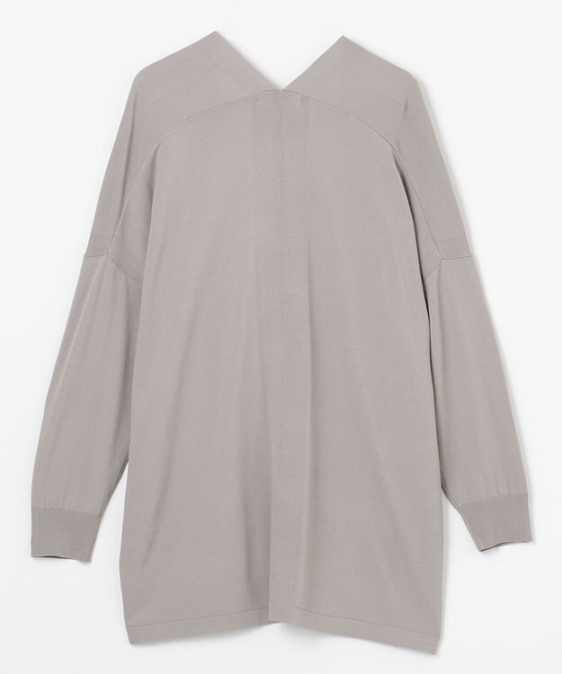 ANY L 【接触冷感/UVケア/アンチピリング】ニットカーディガン グレー