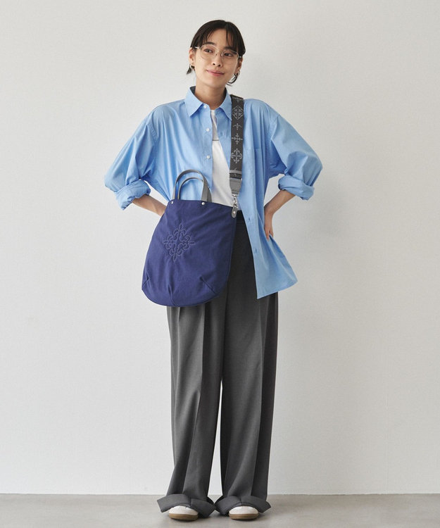 russet 《トートバッグ人気NO.1モデル》スリム2WAYトートバッグ <ナイロン>(CE-1404-WEB) RoyalBlue