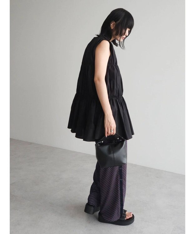 Green Parks サイドライン柄パンツ Black