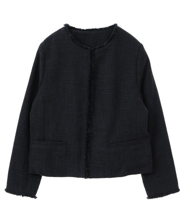 YECCA VECCA ツイードジャケット Navy