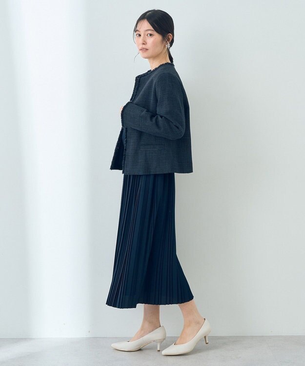 YECCA VECCA ツイードジャケット Navy