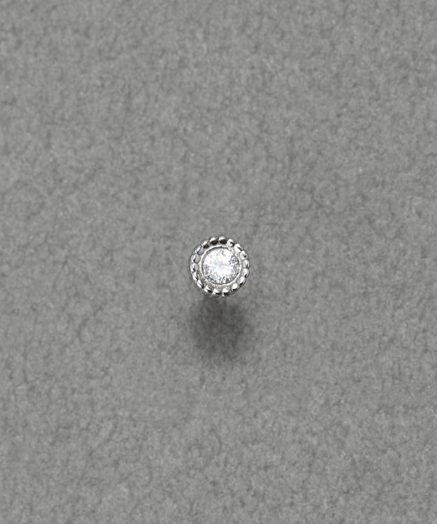 Phoebe 【金属アレルギー対応】プチシャイニングピアス(片耳)　シルバー/サージカルステンレス シルバー