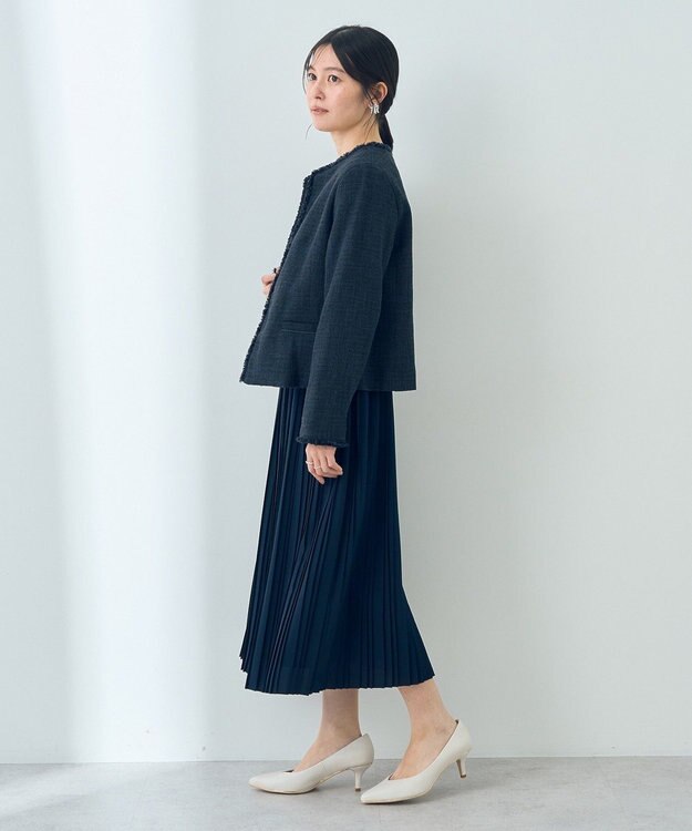 YECCA VECCA ツイードジャケット Navy