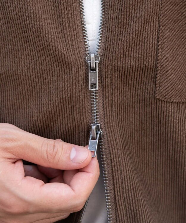 WEGO 【ユニセックス着用ITEM/MLサイズ展開】コーデュロイシャツジャケット ブラウン