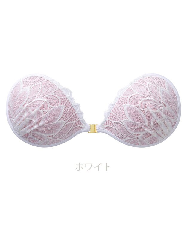 BRADELIS New York 【NuBra / ナチュラルタイプ】ヌーブラ・エアーライト リーフ ブラ特有の締めつけがないストレスフリーブラ ホワイト