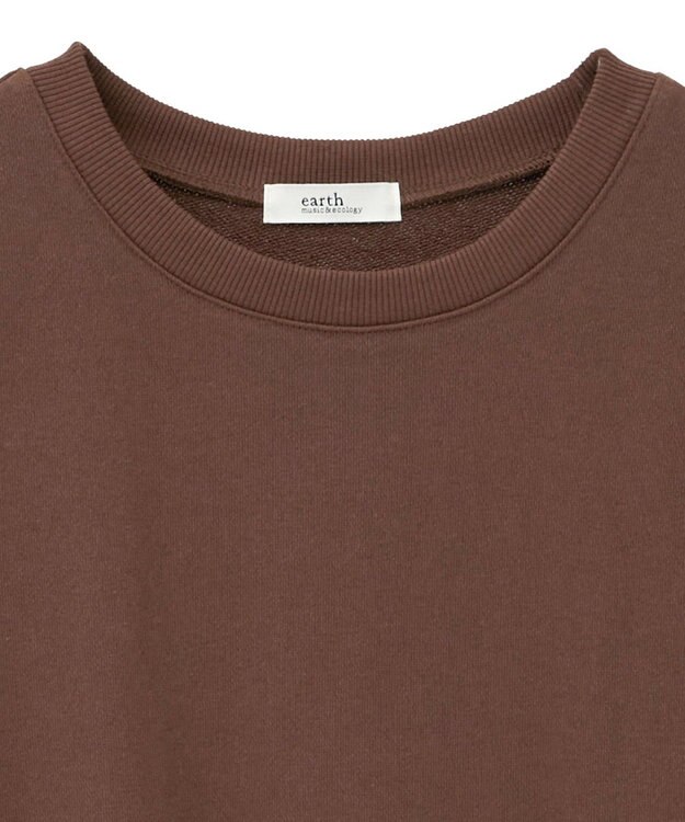 earth music&ecology レーススウェットプルオーバー Brown