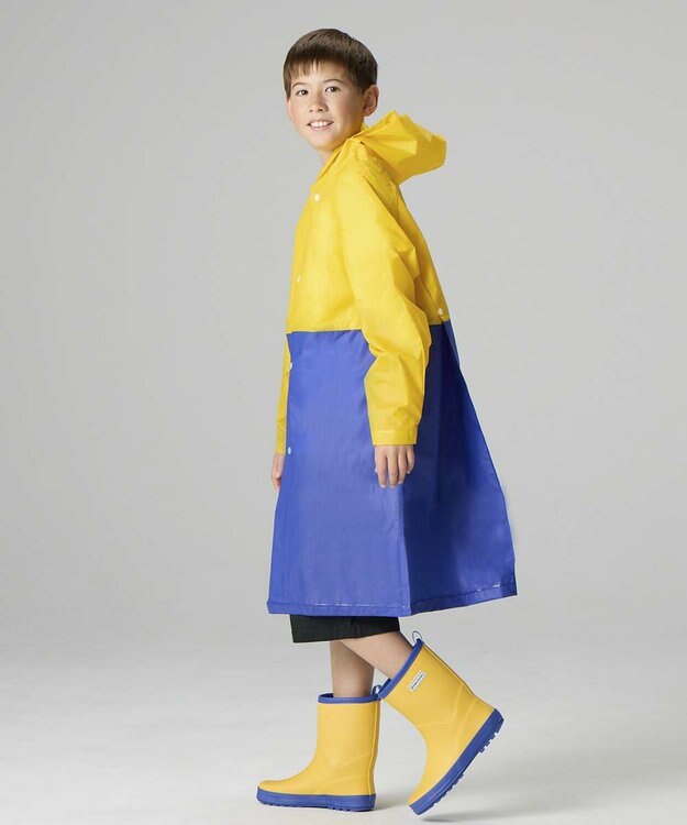 BEAMS SCHOOL シームレスレインコート イエロー