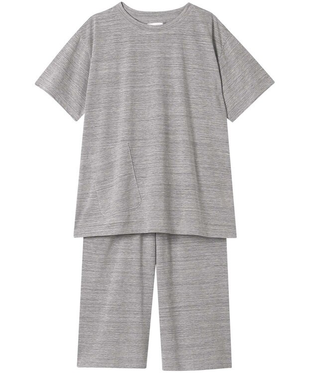 une nana cool 綿100％ スラブ天竺 スウェット 半袖パジャマ GY