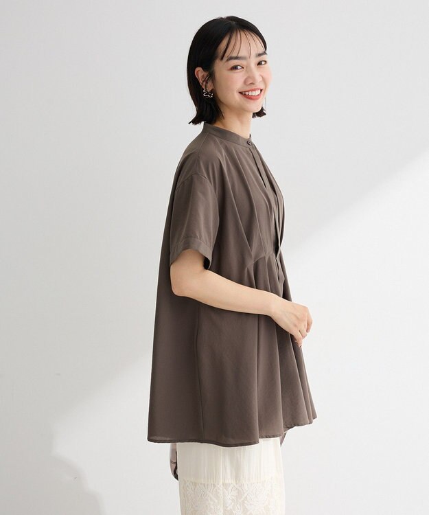 Green Parks 【WEB限定】ウエストタックシャツチュニックⅢ Charcoal Gray