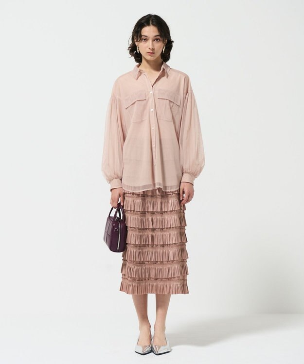 GRACE CONTINENTAL AD PUFF BAG ボルドー