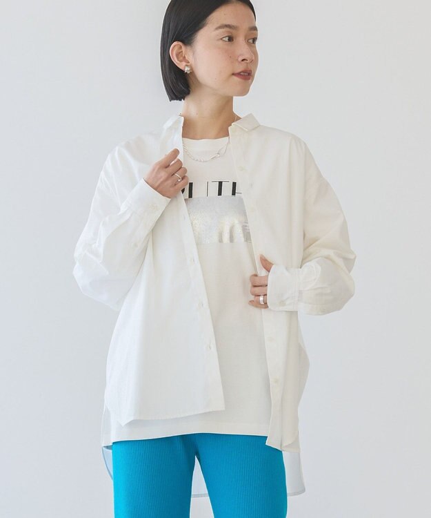 AMERICAN HOLIC イージーケアブロードシャツ Off White