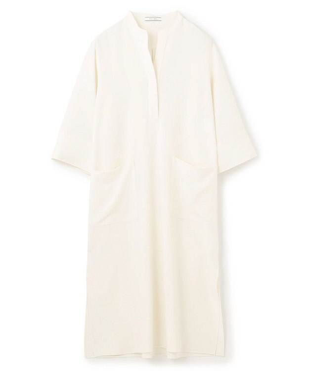 BEIGE， 【洗える】RUE / クロスオーバーVネックワンピース Meringue