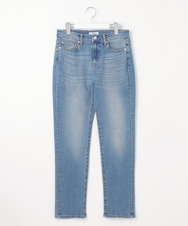 J.PRESS LADIES L 【洗える】BASIC STRETCH DENIM スキニー パンツ ダルブルー系