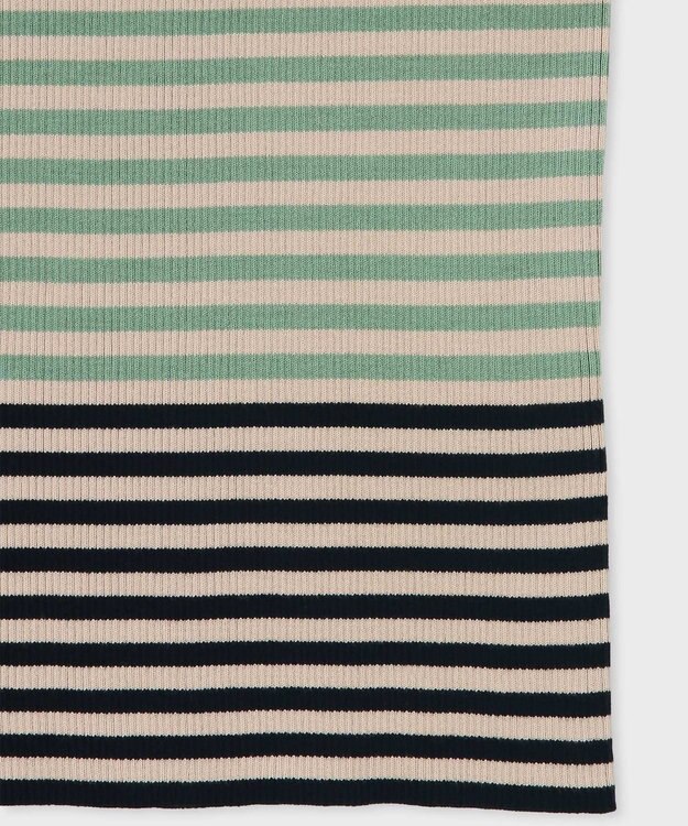 Paul Smith リブ ボーダー ニット グリーン