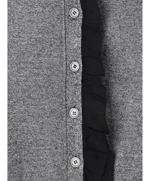 Te chichi シフォンフリルニットベスト グレー