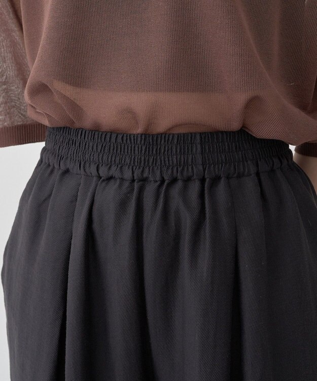 earth music&ecology リラックスタックパンツ Black