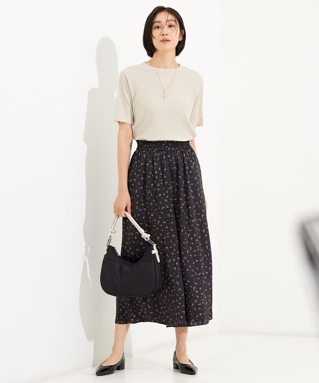 自由区 【アンサンブル対応・洗える】ハンディ トップス ベージュ