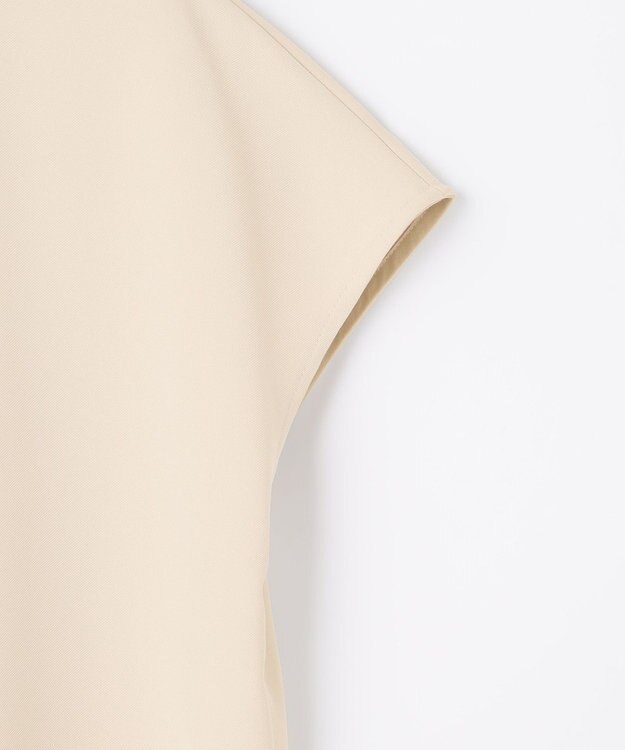 uncrave 【uncrave WHITE】ドレーピーツイル ノースリーブブラウス エクリュ