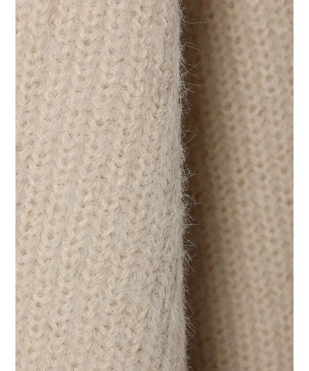 Green Parks フェザーＶネックニットプルオーバー Ecru