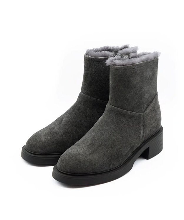 APOM ウォータープルーフムートンブーツ 45 グレースエード