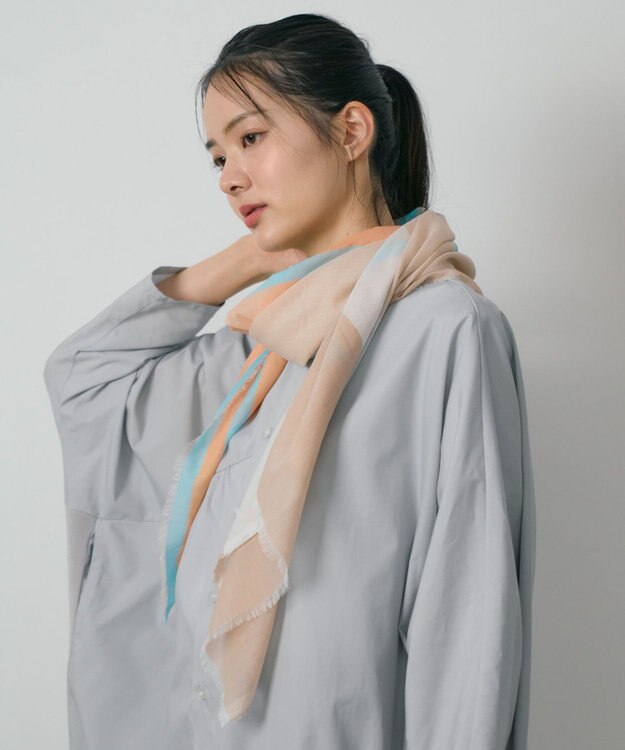 POLS 極細コットンストール オレンジ