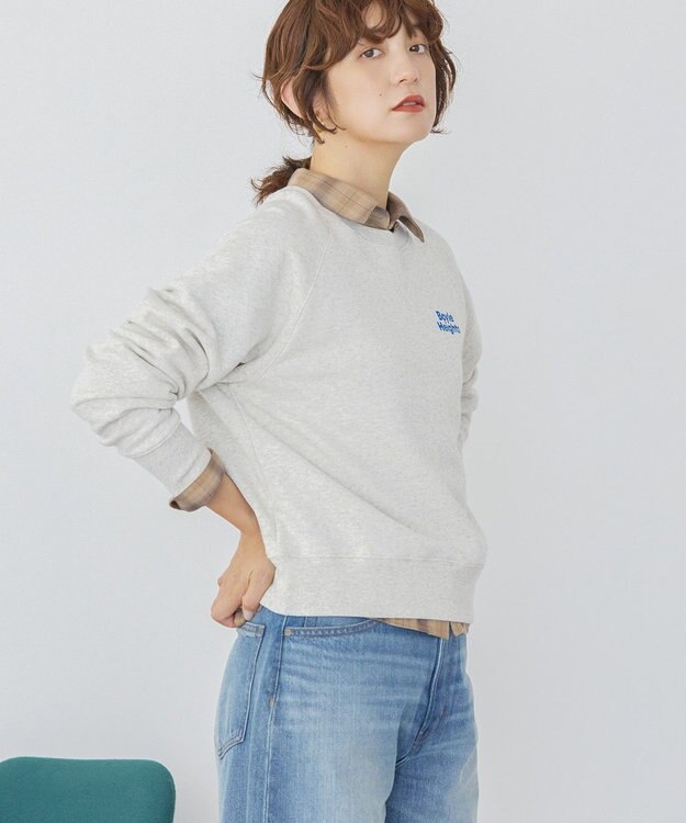 AMERICAN HOLIC サガラ刺繍裏毛プルオーバー Oatmeal