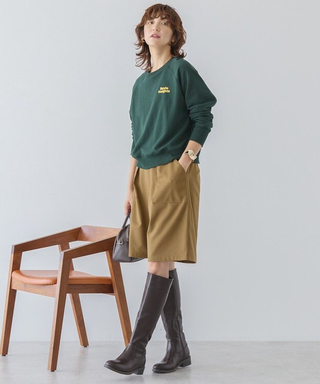 AMERICAN HOLIC サガラ刺繍裏毛プルオーバー Green