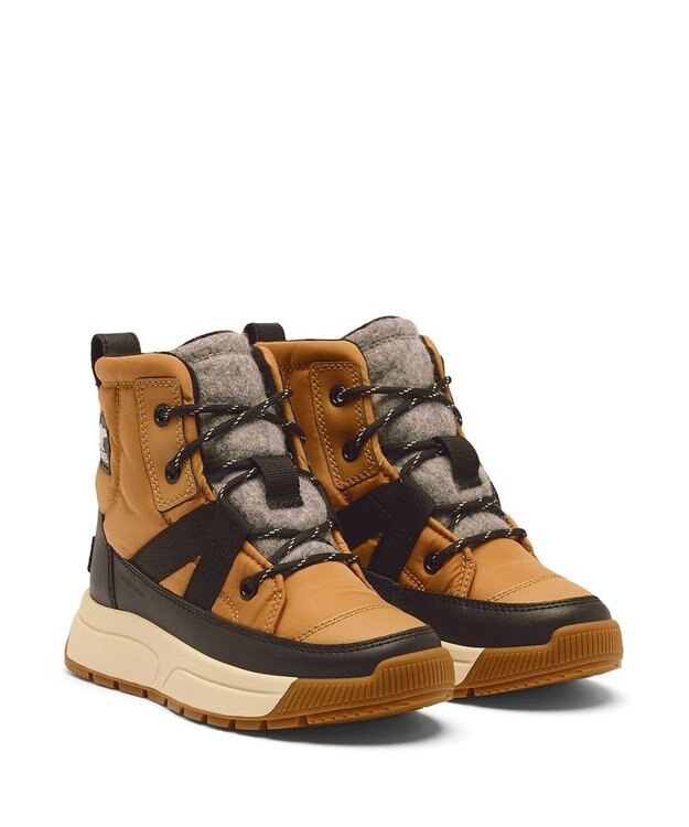 SOREL SOREL/ 【KIDS】ユース ウィットニー3 ミッド ウォータープルーフ /ソレル Tawny Buff、 Black