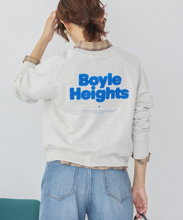 AMERICAN HOLIC サガラ刺繍裏毛プルオーバー Oatmeal