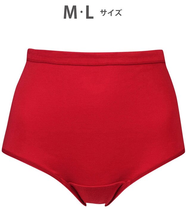 Wing ショーツ 綿100%(身生地部) ゆったり設計 やわらかな肌ざわり 【綿の贅沢 コットン100】 はきこみ丈ふかめ EC3400 ウイング／ワコール レッド