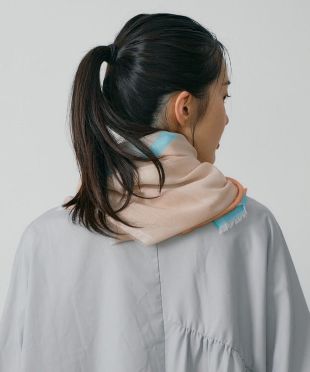 POLS 極細コットンストール オレンジ