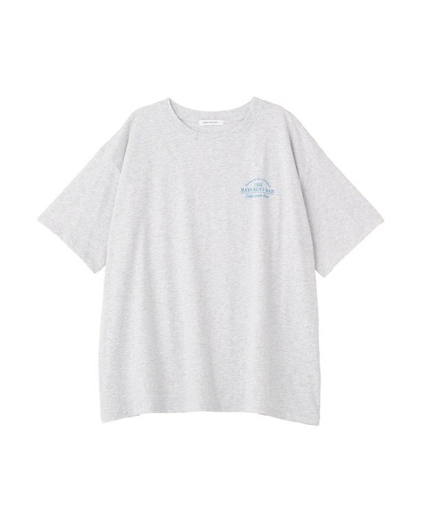AMERICAN HOLIC BARロゴプリントTシャツ Light Gray Mixture