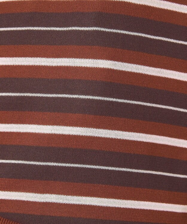 AMERICAN HOLIC 【PENNEY'S】レトロボーダー半袖ニット Orange
