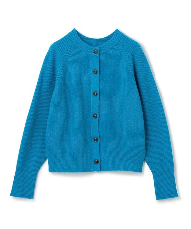 UNFILO 【洗える】ふわふわニット 2WAYクルーカーディガン ブルー