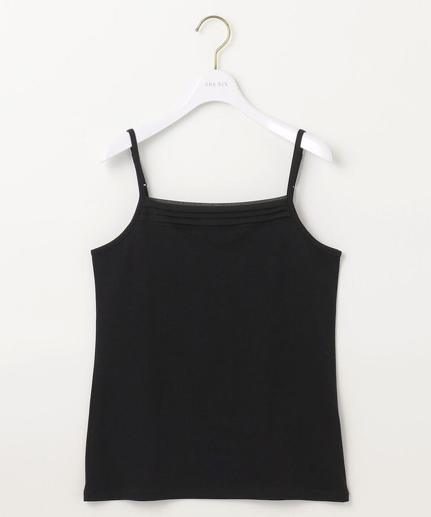 ANY SIS 【吸水速乾・UVケア・接触冷感】コンフォートジャージー キャミソール ブラック