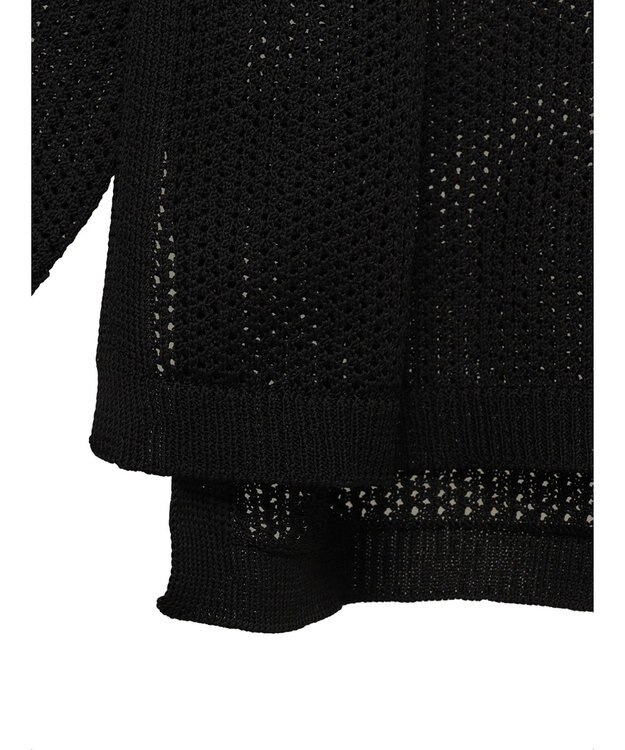 Green Parks メッシュニットプルオーバー Black