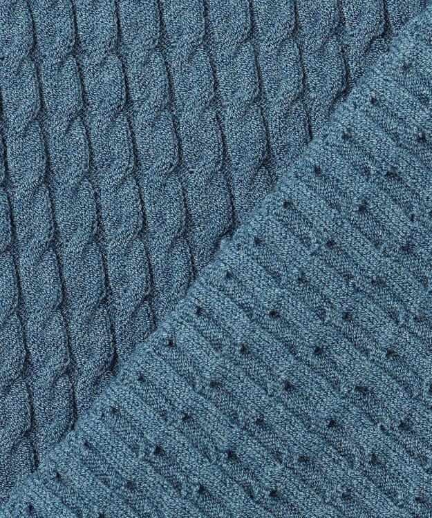 JOSEPH ABBOUD 【チクチクしない/ 3シーズン対応/サスティナブル】SNOWY Vネックセーター ターコイズブルー系