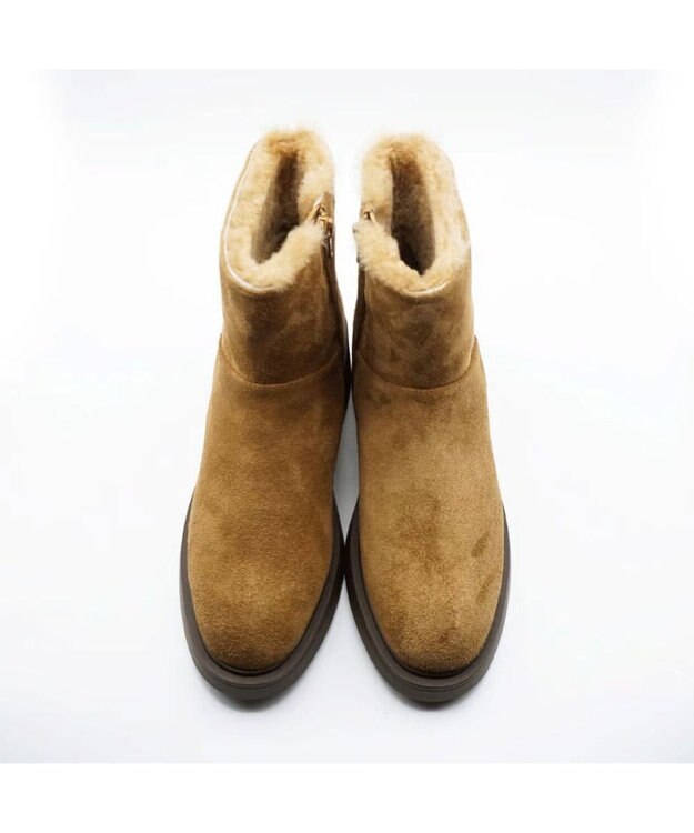 APOM ウォータープルーフムートンブーツ 45 キャメルスエード