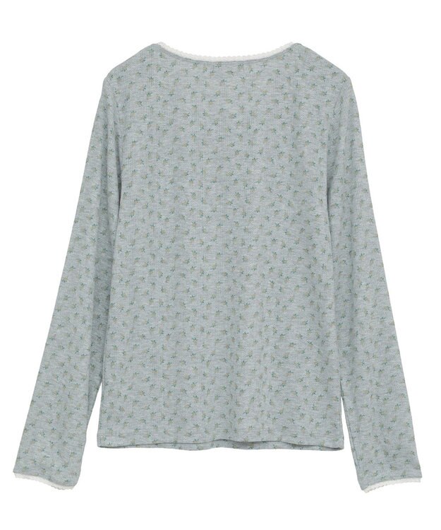 earth music&ecology 【WEB限定】アイレットジャカードタイトプルオーバー Gray
