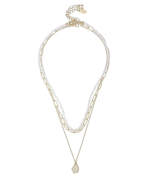 AMERICAN HOLIC マルチＷＡＹ３連ネックレス Gold