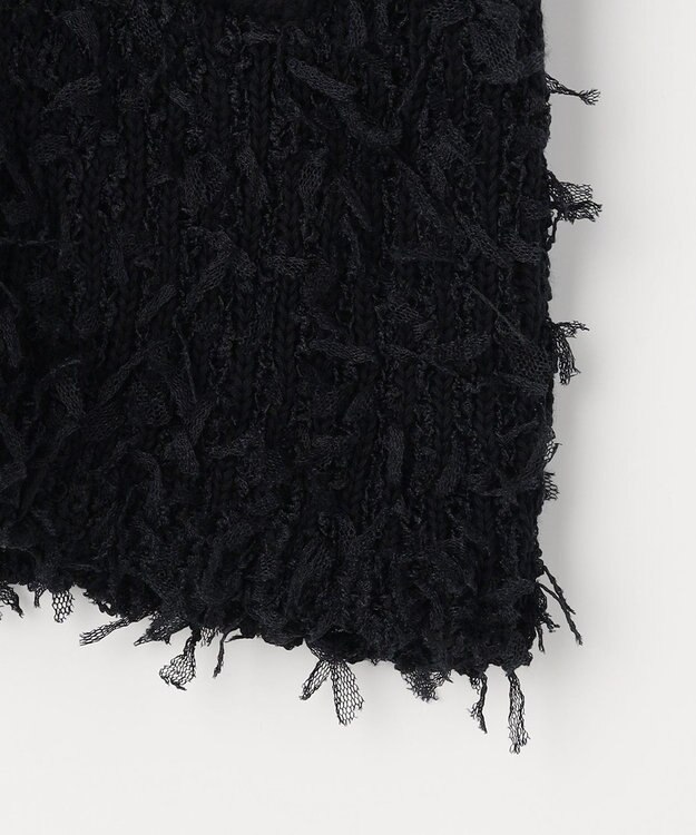 組曲 S 【先行予約】チュールヤーンファンシーニット ジャケット ブラック系